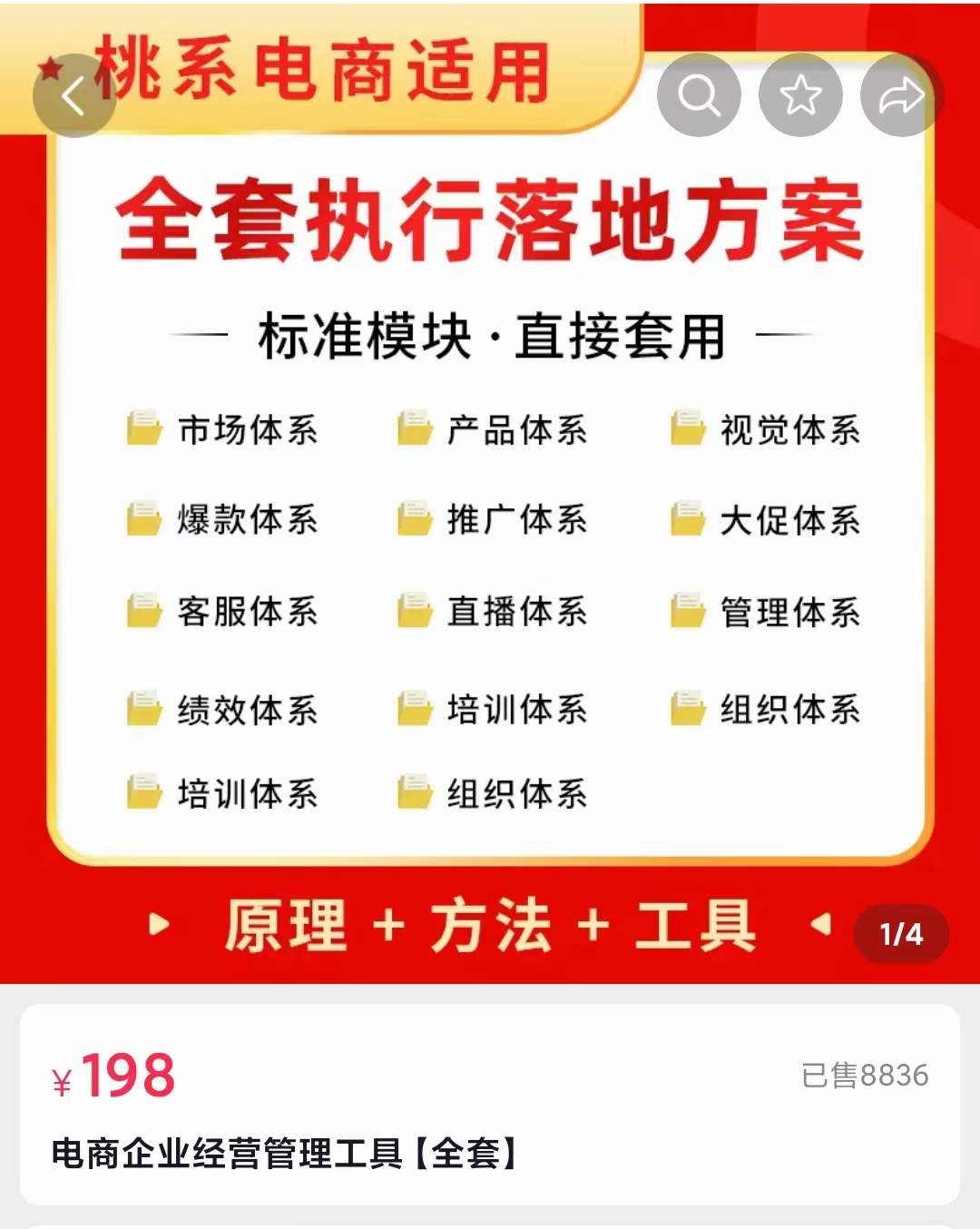 外面卖198·电商企业经营管理工具：全套执行落地方案 标准模块·直接套用-自荐云信息速递