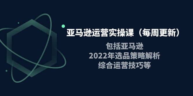 亚马逊运营实操课（每周更新）包括亚马逊2022选品策略解析，综合运营技巧等-自荐云信息速递