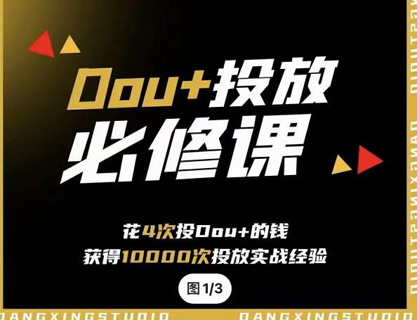 代同学DOU+投放训练营，用付费流量撬动大额自然流量，过得超额变现转化-自荐云信息速递