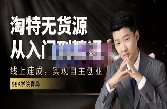 98k学院的淘特无货源线上速成课，从入门到精通，让你最小投入，最高回报-自荐云信息速递