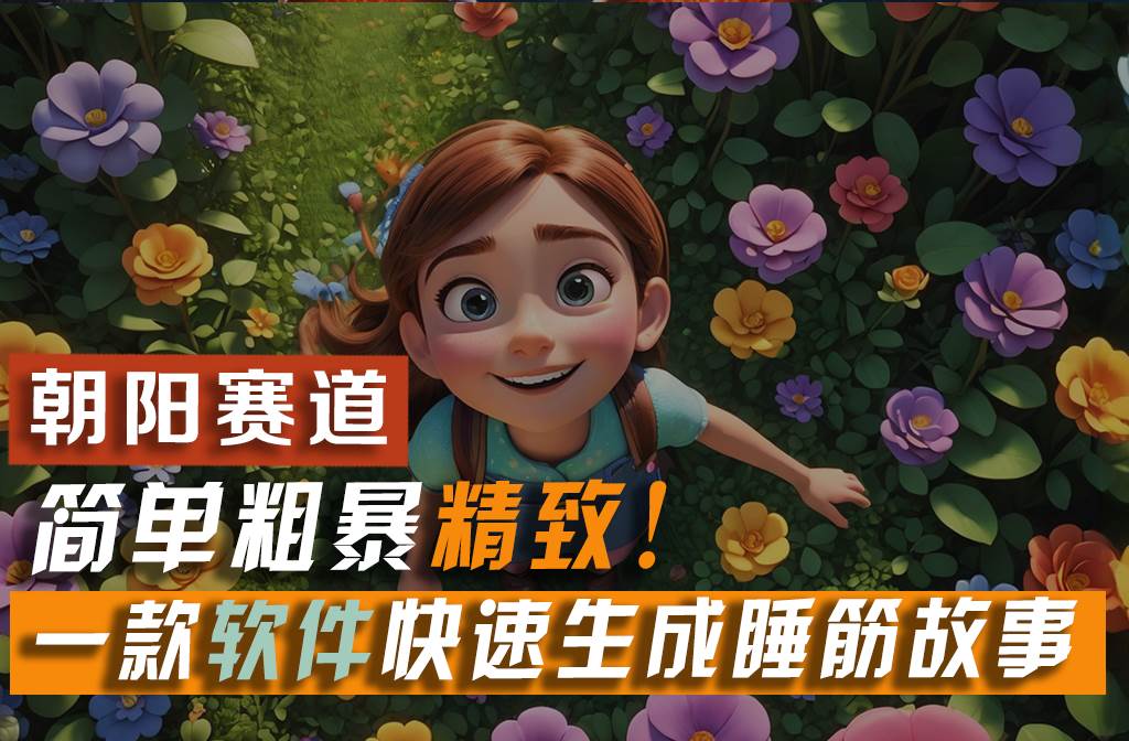 利用一款软件5分钟一条爆款睡前故事，简单粗暴精致！小白月入2w+-自荐云信息速递