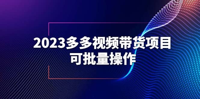 2023多多视频带货项目，可批量操作【保姆级教学】-自荐云信息速递