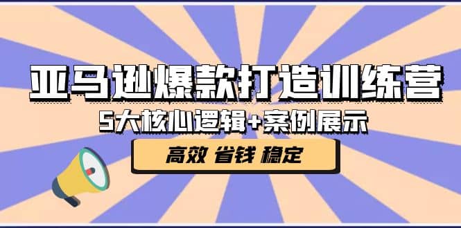 亚马逊爆款打造训练营:5大核心逻辑+案例展示 打造爆款链接 高效 省钱 稳定-自荐云信息速递
