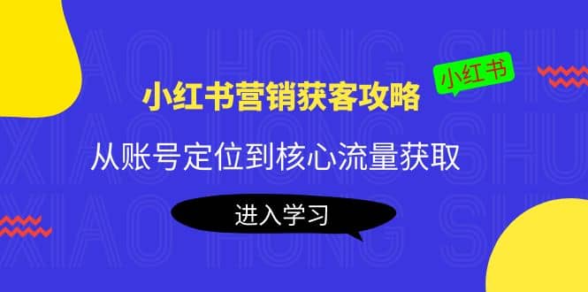 小红书营销获客攻略：从账号定位到核心流量获取，爆款笔记打造-自荐云信息速递