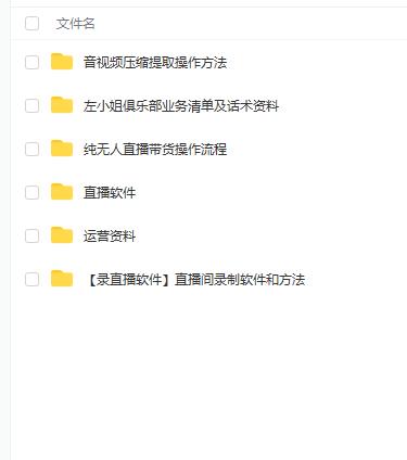 左小姐-直播带货俱乐部十三行、无人直播，全套教程附：工具、文档、话术资料-自荐云信息速递