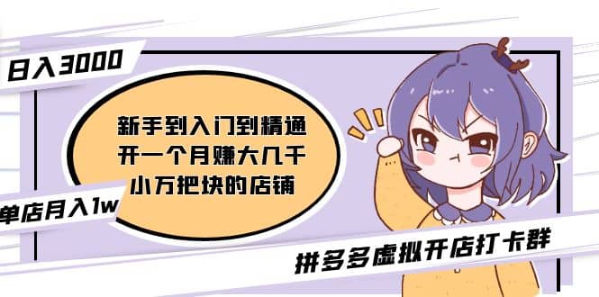 拼多多虚拟开店打卡群：入门到精通（昨日群里有小伙伴3000+）2月26更新-自荐云信息速递