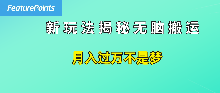 简单操作，每天50美元收入，搬运就是赚钱的秘诀！-自荐云信息速递