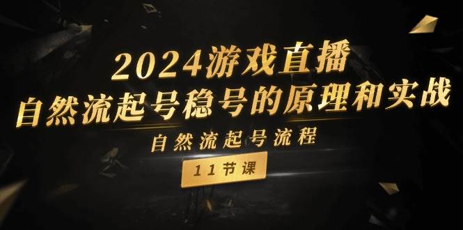 2024游戏直播-自然流起号稳号的原理和实战，自然流起号流程（11节）-自荐云信息速递