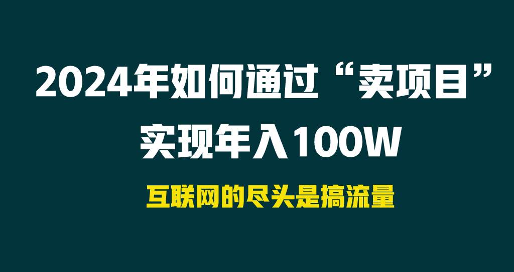 2024年如何通过“卖项目”实现年入100W-自荐云信息速递
