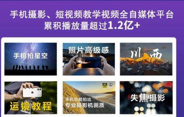 2022玩转手机影像全系课，零基础的小白也能进阶成为手机摄影专业人士-自荐云信息速递