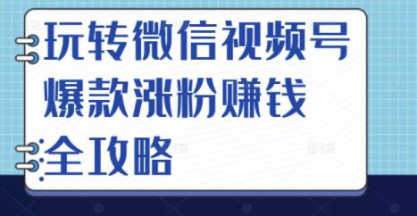 玩转微信视频号爆款涨粉赚钱全攻略,让你快速抓住流量风口,收获红利财富-自荐云信息速递