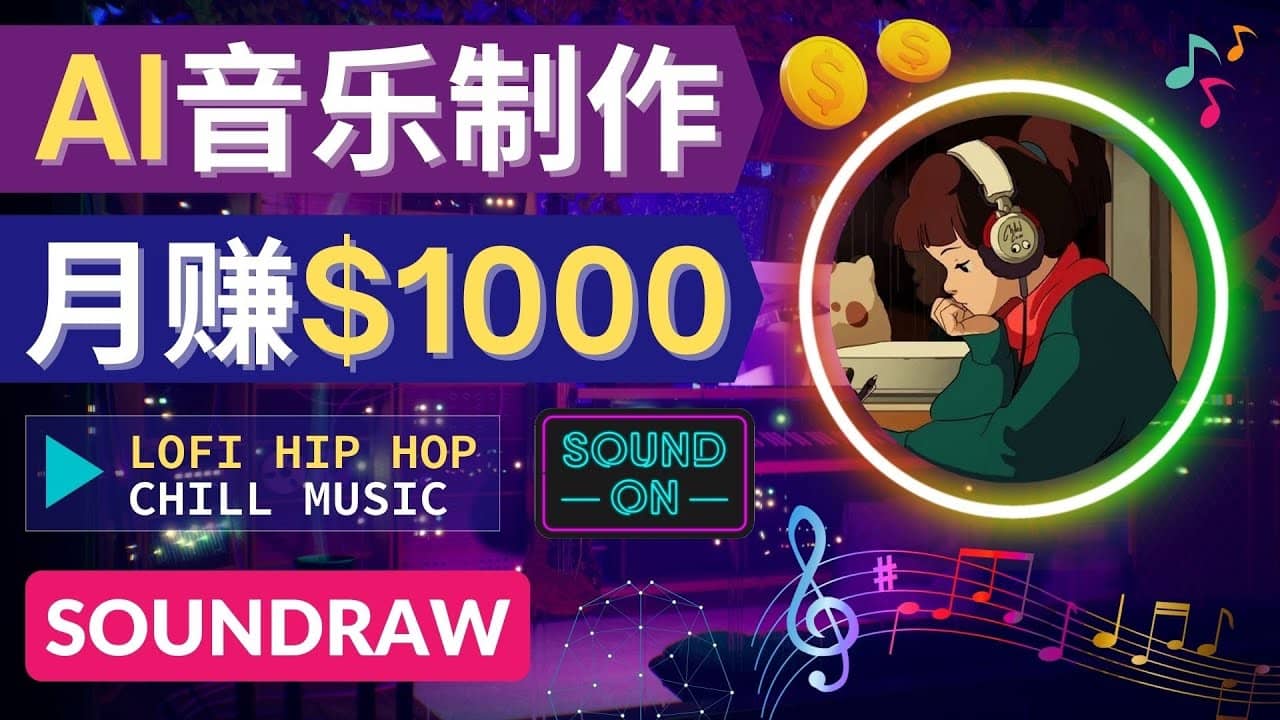 无需任何音乐基础： 使用AI软件制作Lofi Hip Hop Chill Music 月赚1000美元-自荐云信息速递