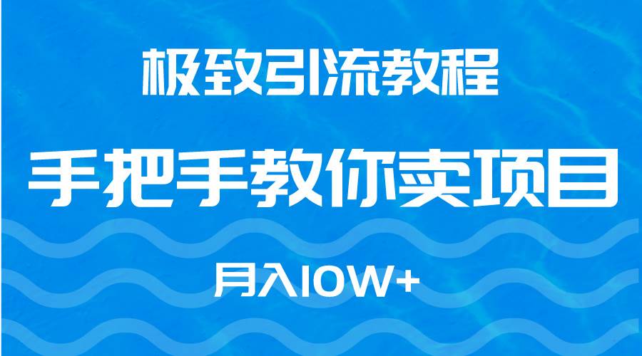 极致引流教程，手把手教你卖项目，月入10W+-自荐云信息速递