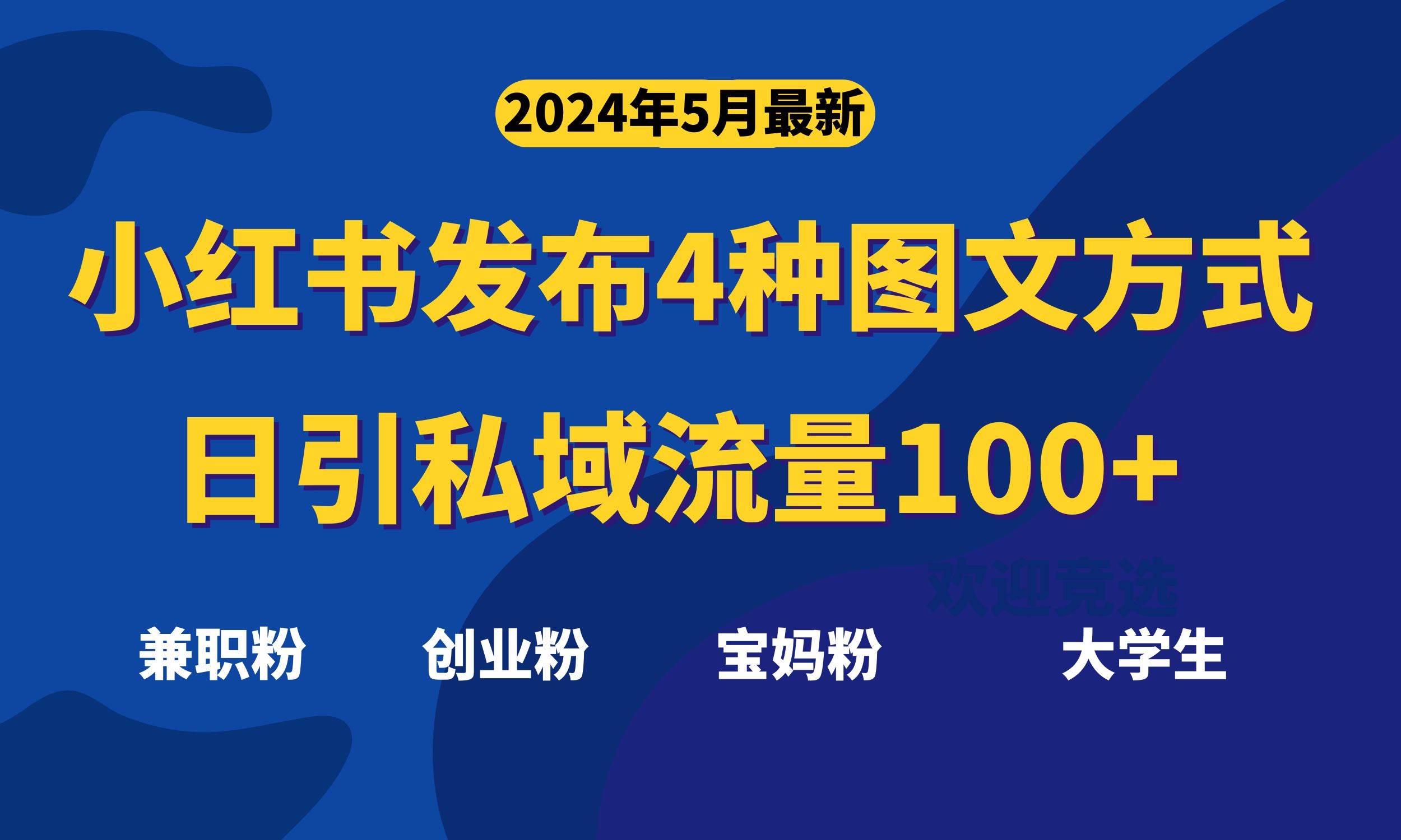 最新小红书发布这四种图文，日引私域流量100+不成问题，-自荐云信息速递