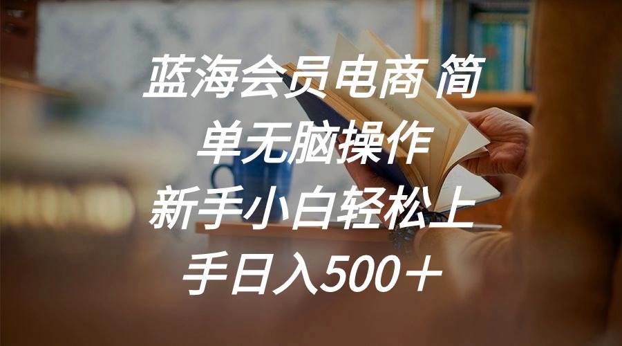 蓝海会员电商 简单无脑操作 新手小白轻松上手日入500＋-自荐云信息速递
