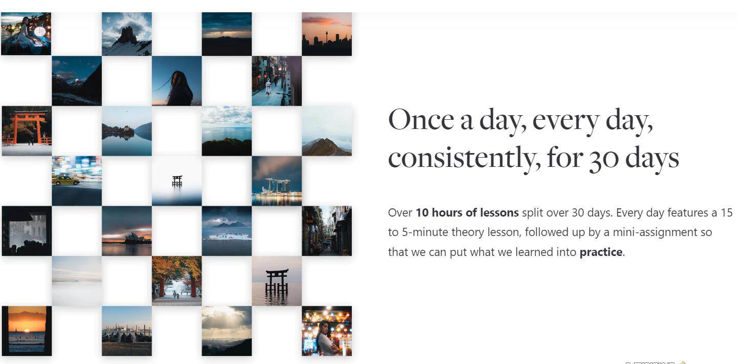 网红摄影师Pat Kay – 30天摄影基础知识加速器教程-30节课-中英字幕-自荐云信息速递