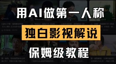 用AI做第一人称独白影视解说，手把手教学，保姆级教程-自荐云信息速递
