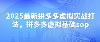 2025最新拼多多虚拟实战打法,拼多多虚拟基础sop-自荐云信息速递
